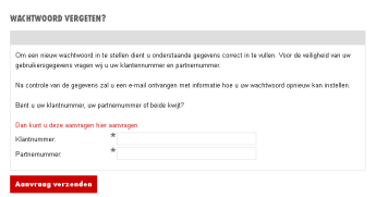 wachtwoord aanvragen wachtwoord aanvragen