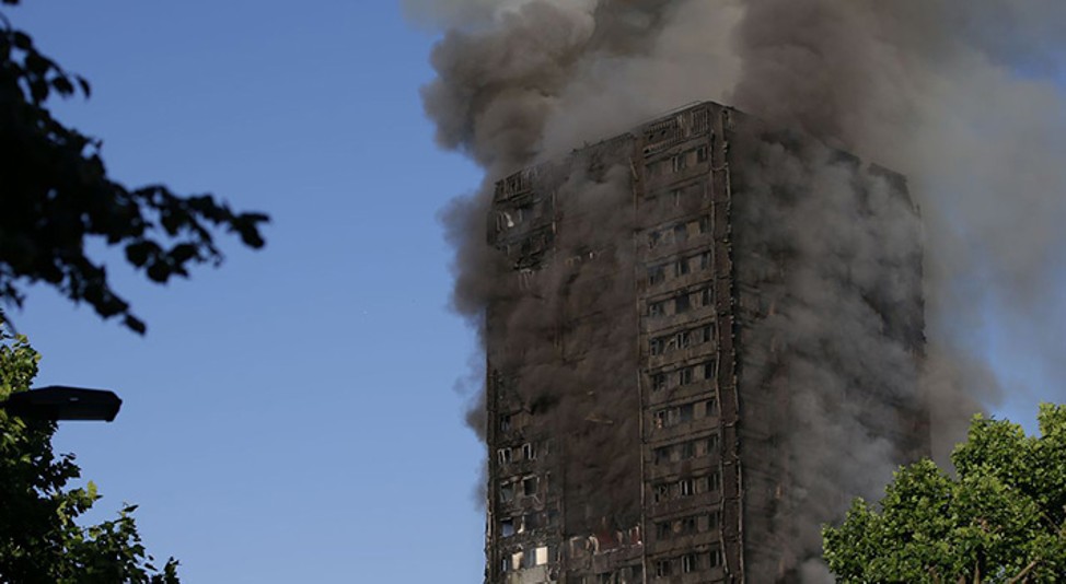 Brand flat Londen Brand flat Londen