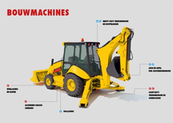Smeervetten bouwmachines