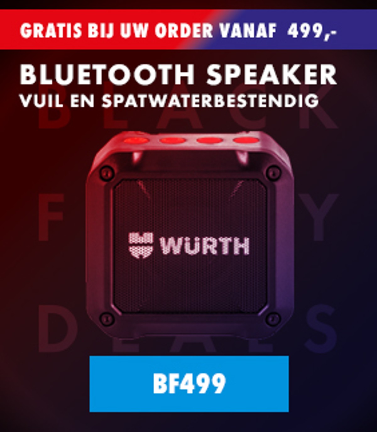 gratis Bluethooth speaker