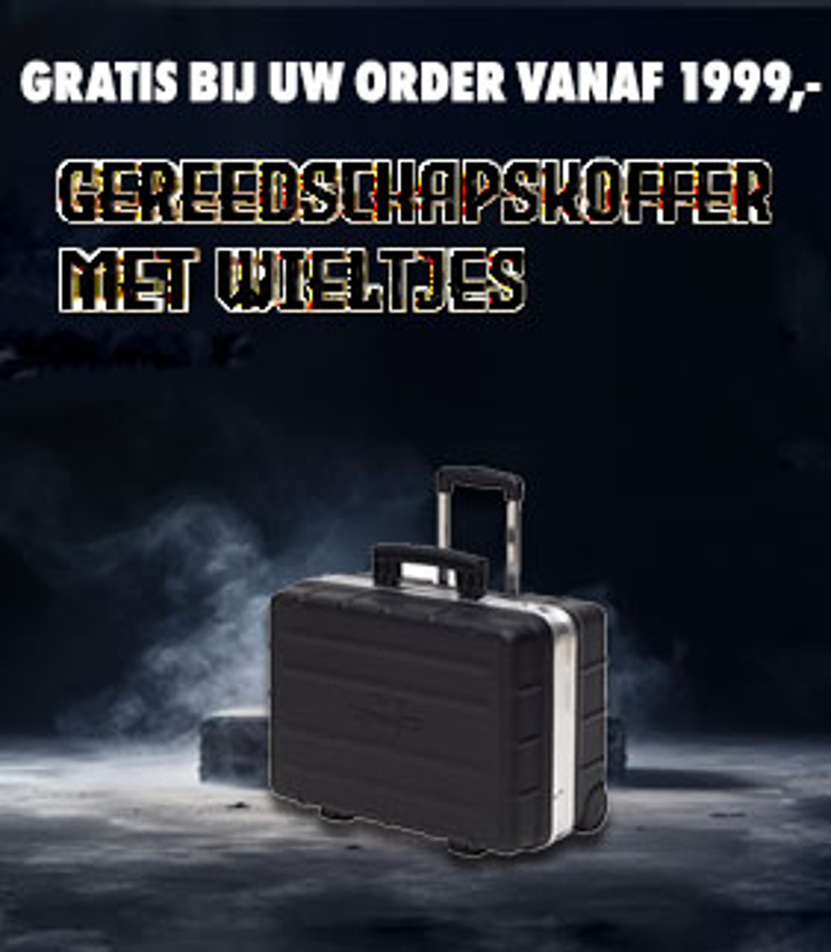 Gereedschapskoffer  met wieltjes
