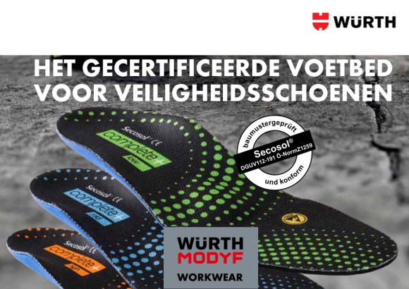 Brochure secusol - inlegzool voor veiligheidsschoen op maat