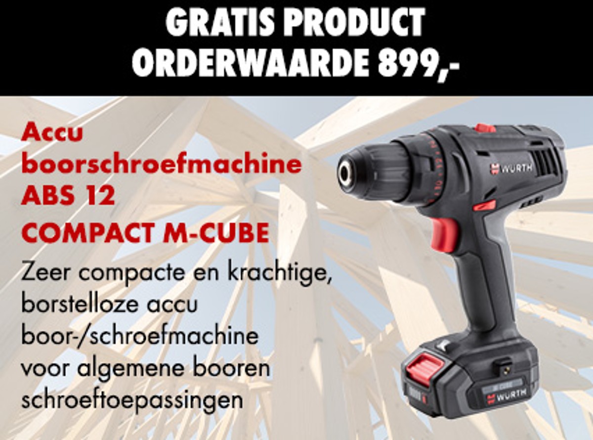Accu boorschroefmachine ABS 12 COMPACT M-CUBE